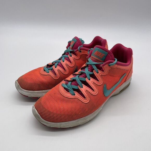 Nike Air Max Fusion Training Lace Up Bright‎ Orange 555161-800 Womens Size 6 - Picture 1 of 8